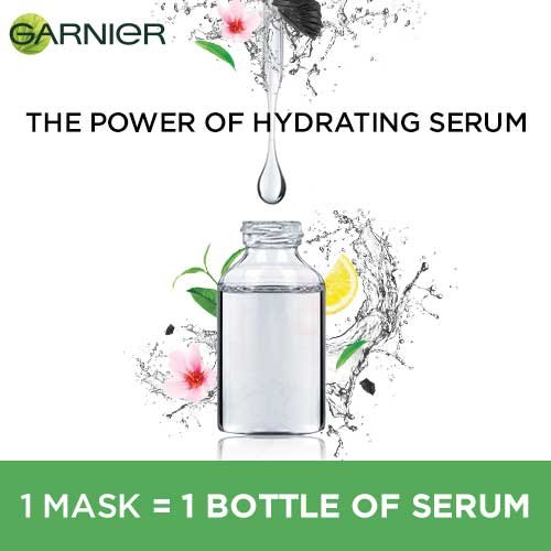 1 Garnier Sheet Mask = 1 Bottle of Serum